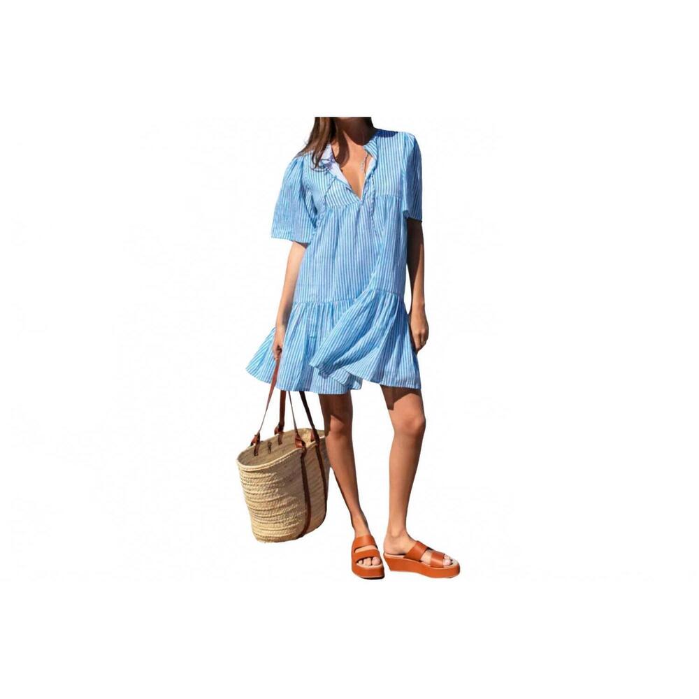 NEW EMERSON FRY isla mini dress in blue